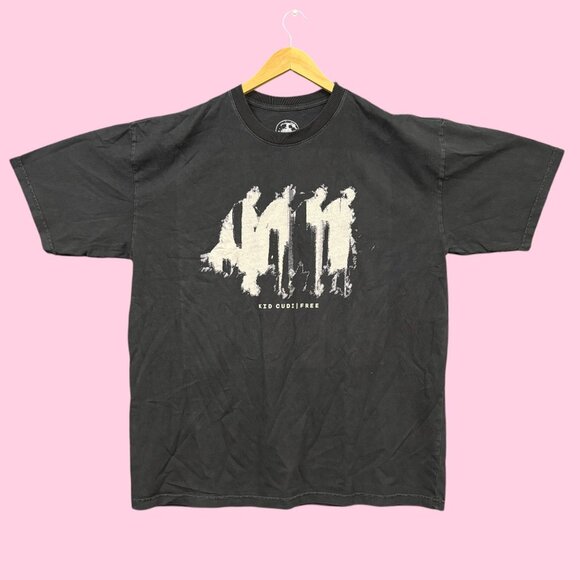 Kid Cudi Free Album Smoke Silhouette T-Shirt Size XL - Picture 1 of 4